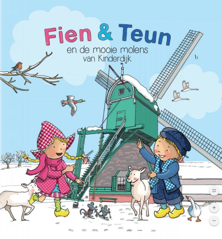 Omslag van Fien & Teun en de Mooie Molens van Kinderdijk