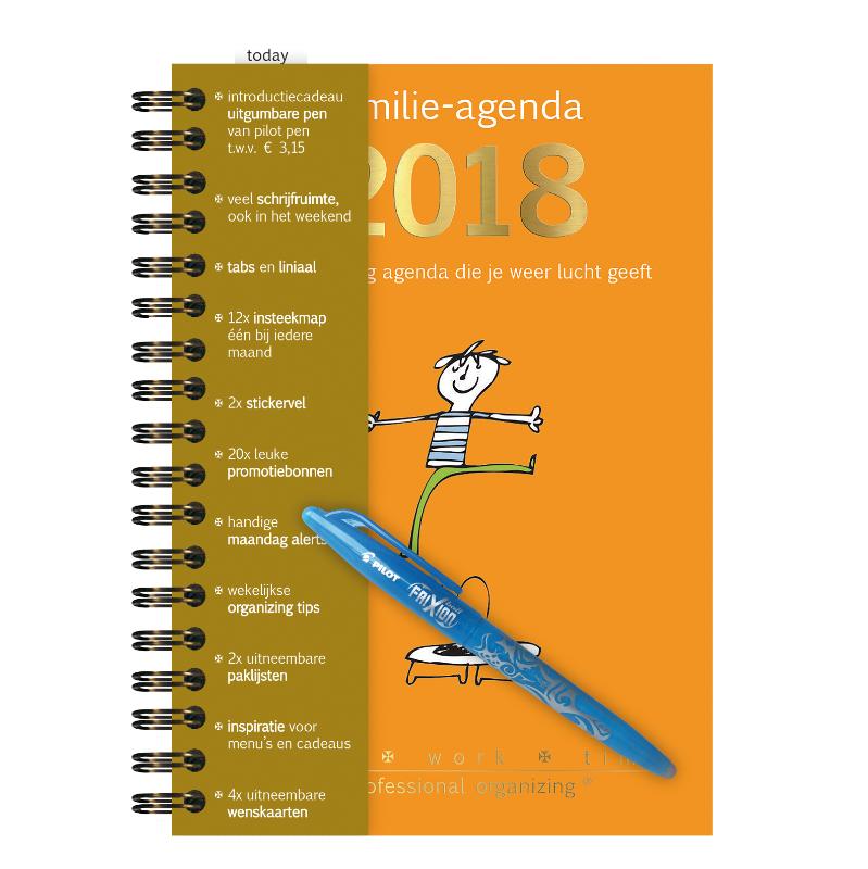 Omslag van homeworktime familie-agenda 2018