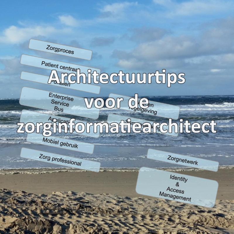Omslag van Architectuurtips voor de zorginformatiearchitect