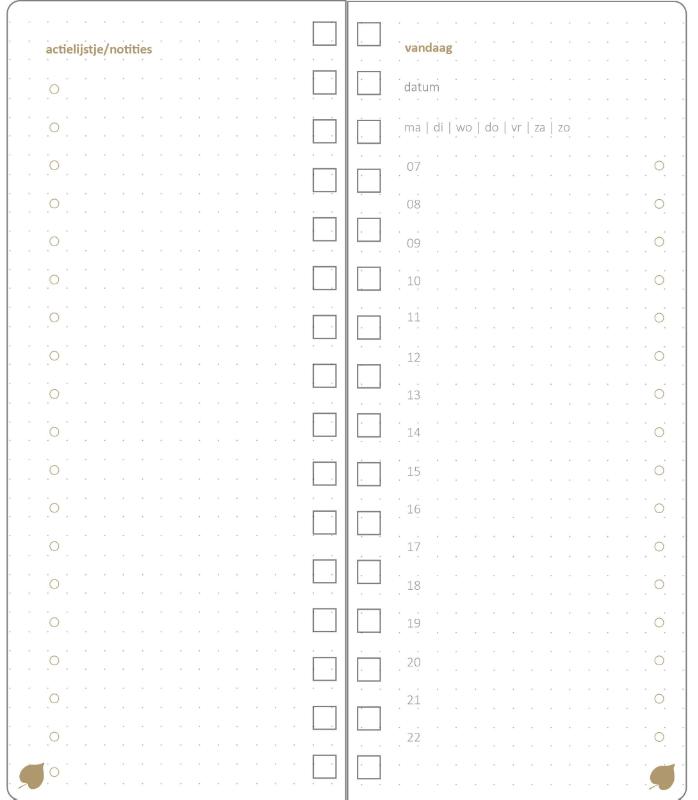 Omslag van Paper time planner navulling
