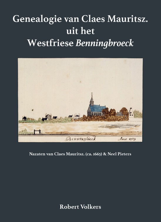Omslag van Genealogie van Claes Mauritsz. uit het Westfriese Benningbroeck