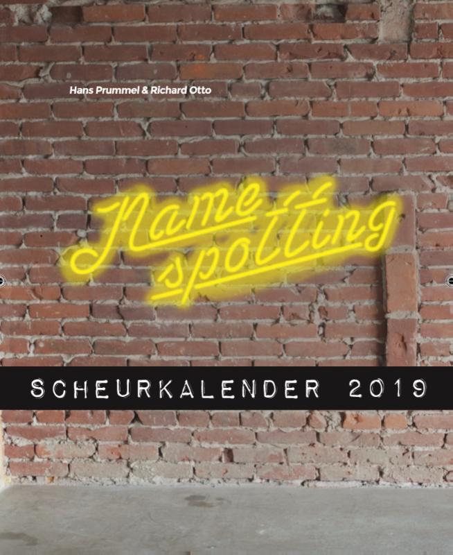 Omslag van Namespotting scheurkalender 2019