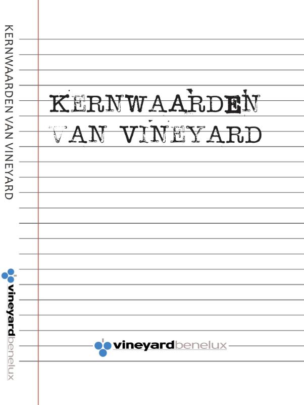 Omslag van Kernwaarden van Vineyard