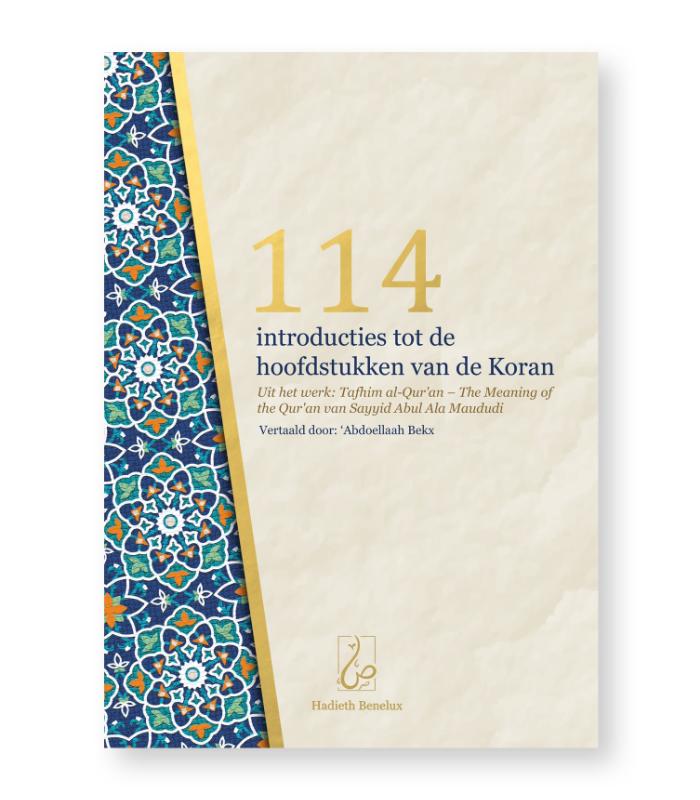 Omslag van 114 introducties tot de hoofdstukken van de Koran