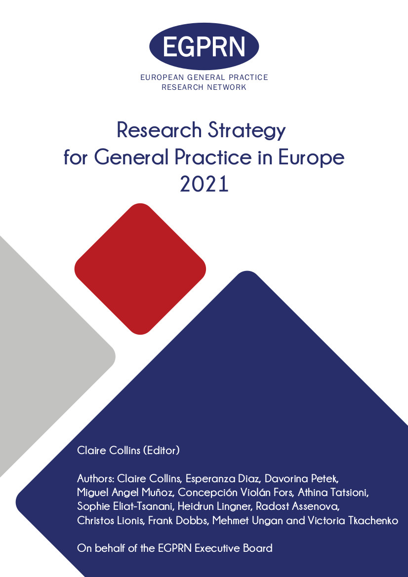 Omslag van Research Strategy for General Practice in Europe 2021