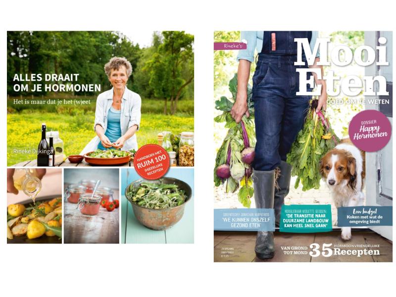 Omslag van Alles draait om je hormonen + Bookazine Mooi Eten