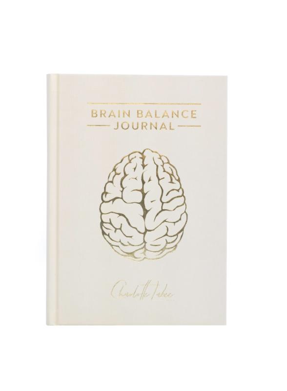 Omslag van Brain Balance journal beige