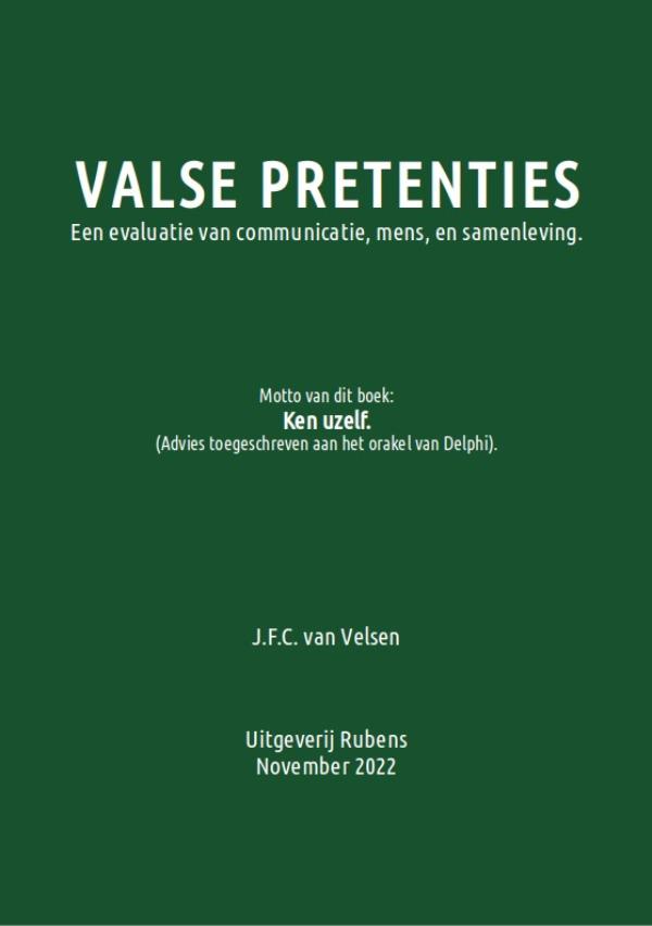 Omslag van Valse pretenties