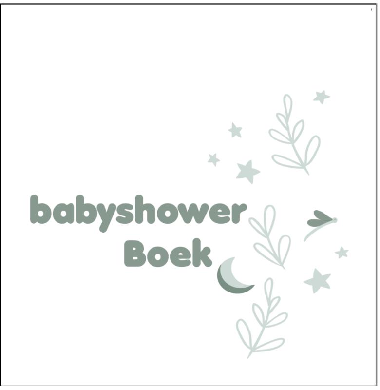 Omslag van Babyshowerboek