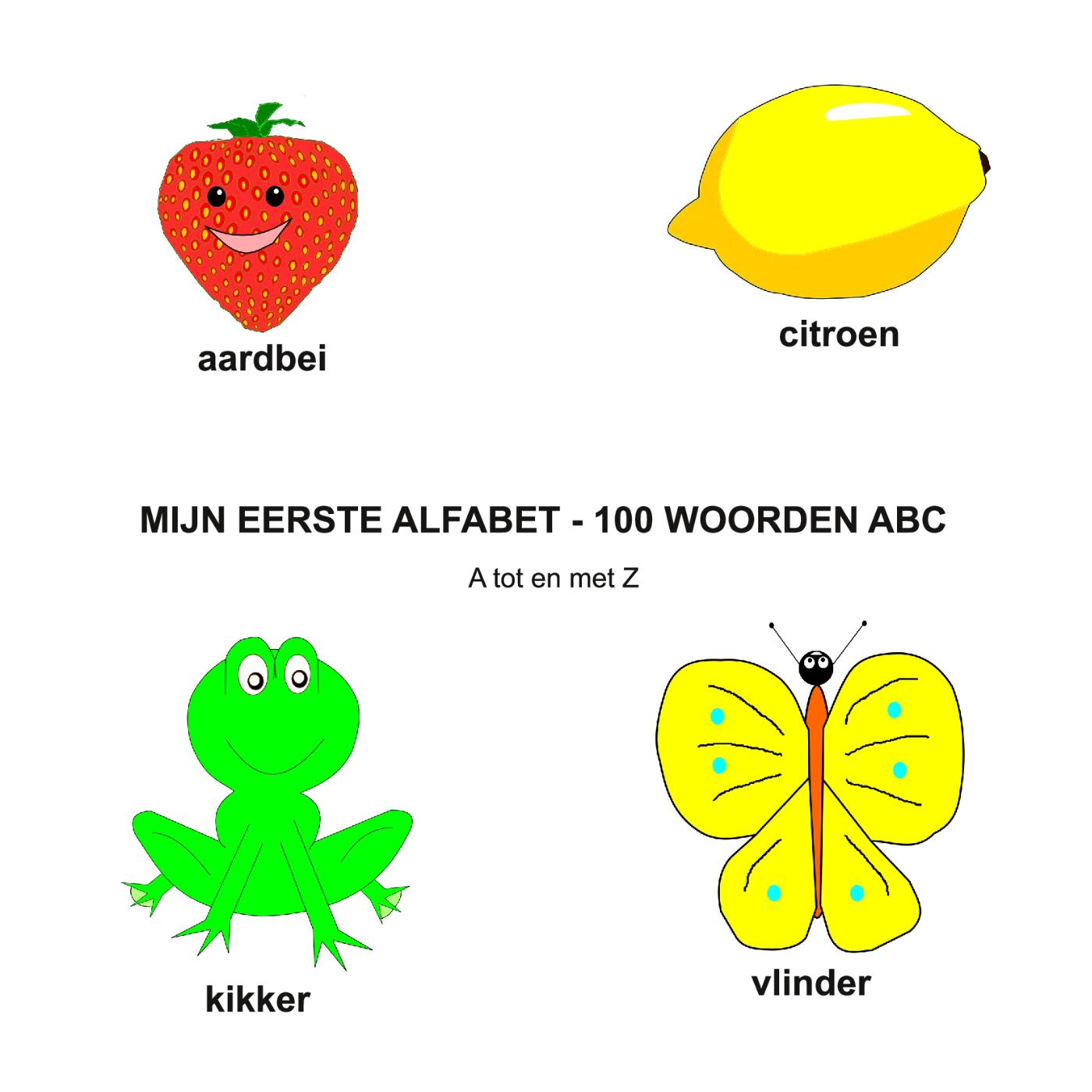Omslag van MIJN EERSTE ALFABET - 100 WOORDEN ABC
