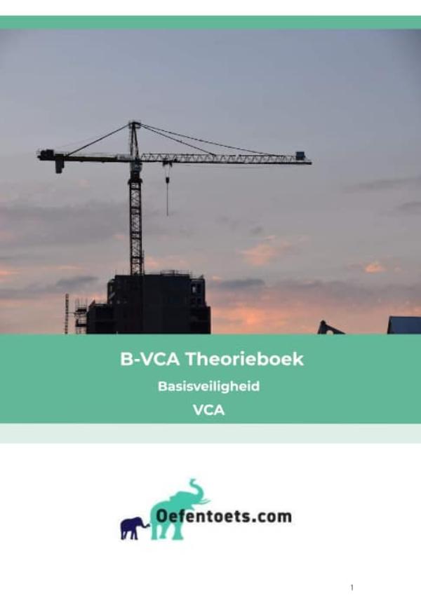 Omslag van B-VCA Theorieboekje