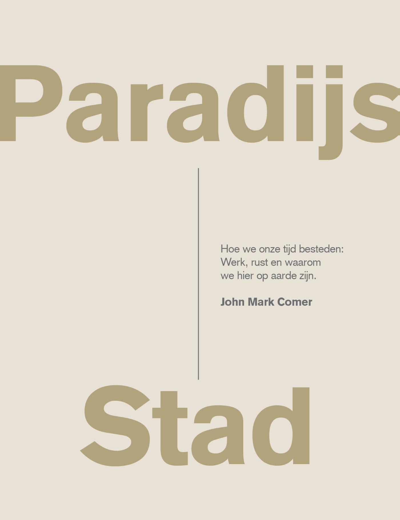 Omslag van Paradijs Stad