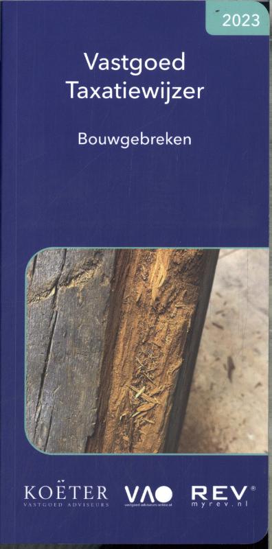 Omslag van Vastgoed taxatiewijzer bouwgebreken 2023