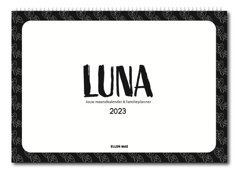 Omslag van LUNA Familieplanner 2023