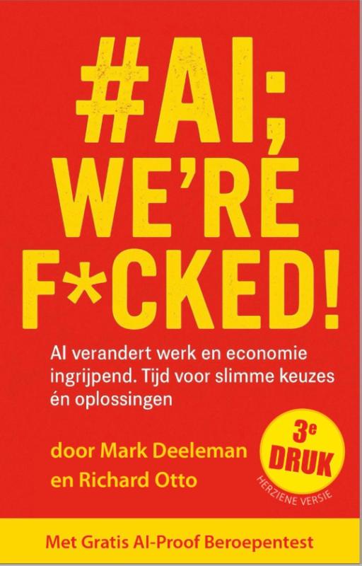 Omslag van #AI; we're f*cked!