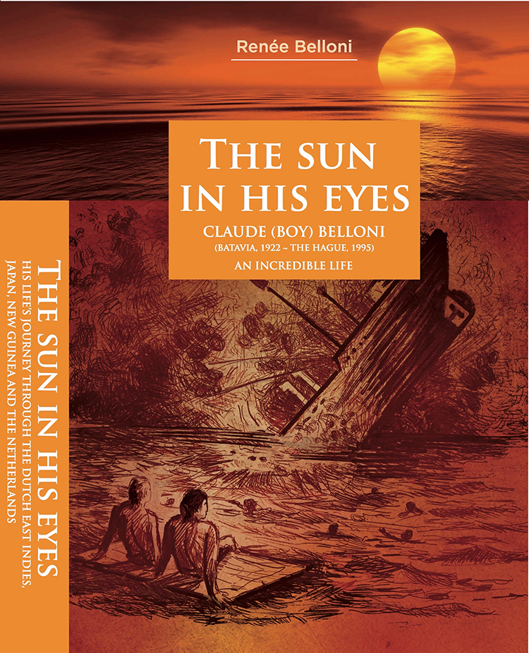 Omslag van The sun in his eyes; Claude (Boy) Belloni; (Batavia, 1922 - The Hague, 1995)