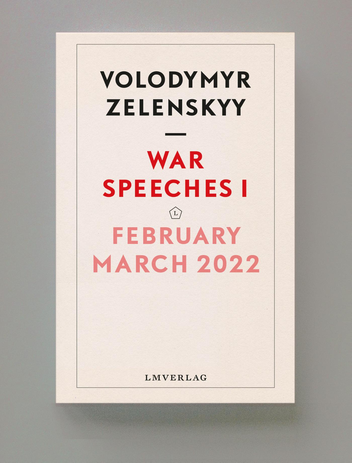 Omslag van War Speeches I