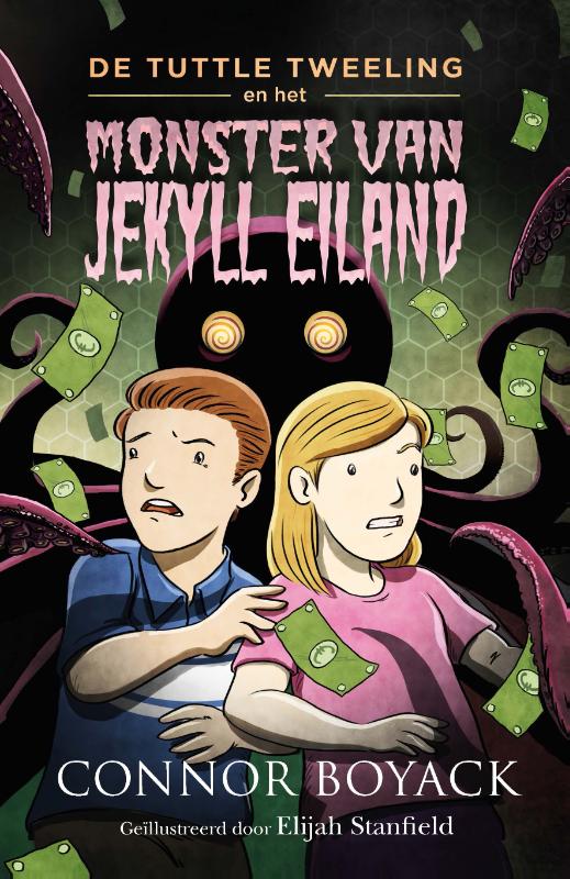 Omslag van De Tuttle Tweeling en het monster van Jekyll eiland