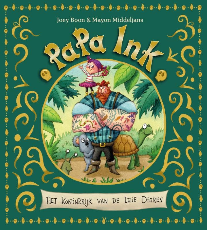 Omslag van Papa Ink - Het Koninkrijk van de Luie Dieren