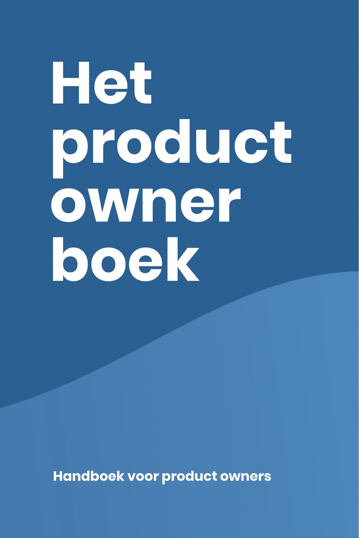 Omslag van Het product owner boek