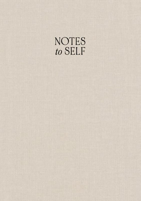 Omslag van Notes to Self