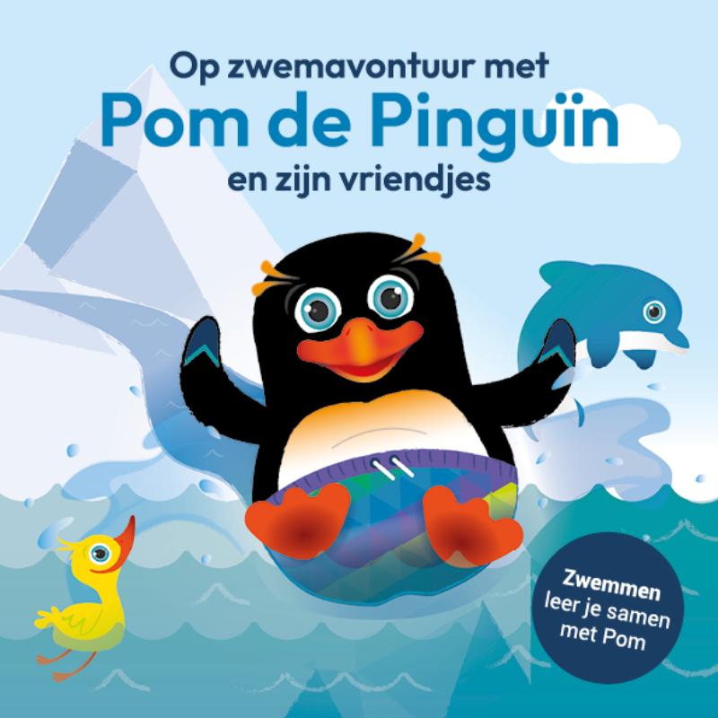 Omslag van Op zwemavontuur met Pom de Pinguin en zijn vriendjes