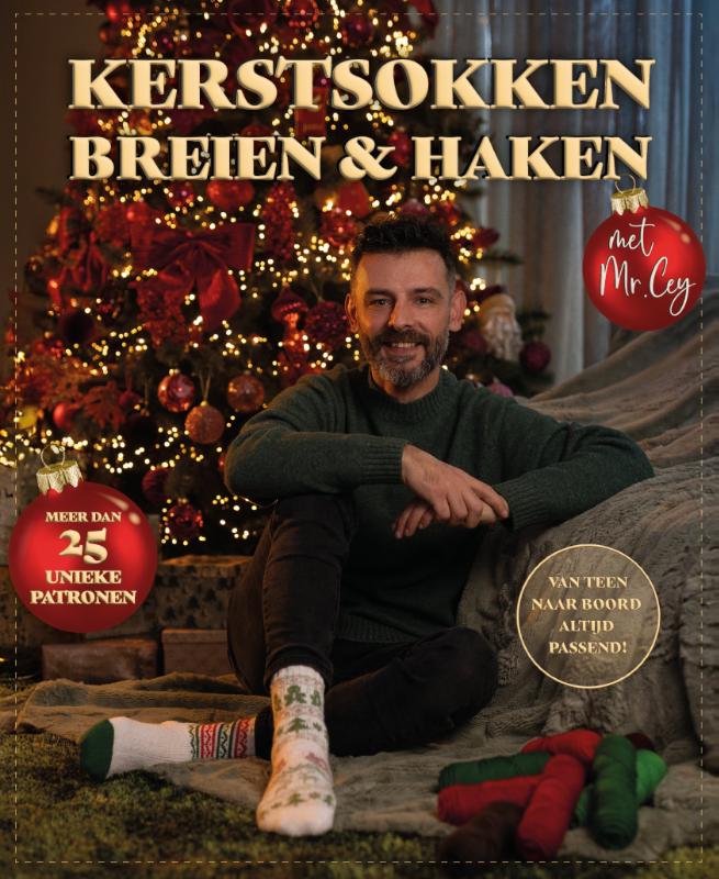 Omslag van Kerstsokken breien en haken met Mr. Cey