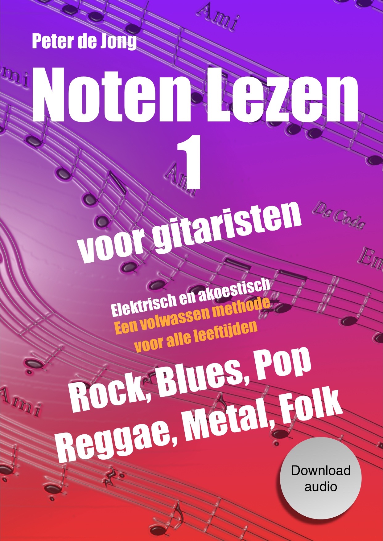 Omslag van Noten Lezen 1 voor Gitaristen