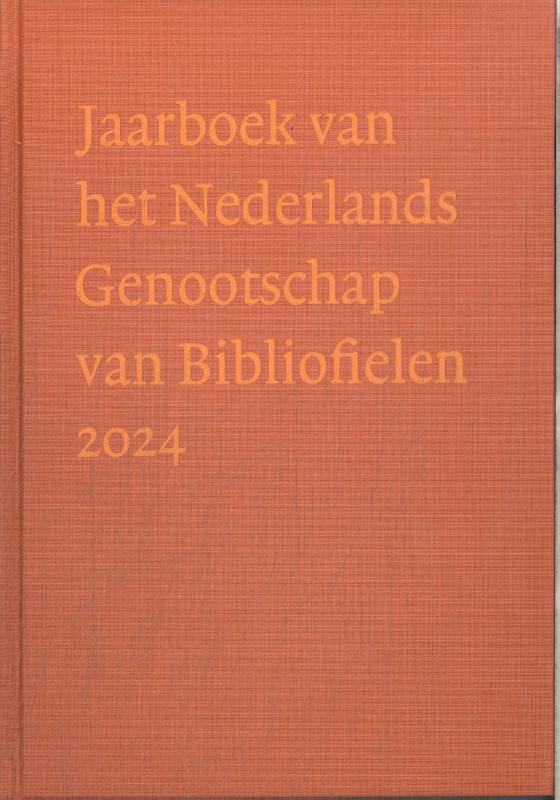 Omslag van Jaarboek van het Nederlands Genootschap van Bibliofielen 2024