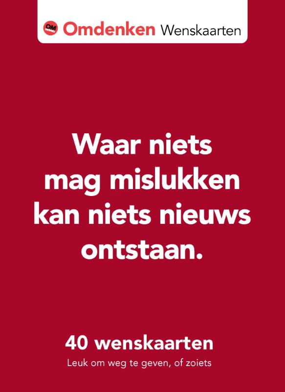 Omslag van 40 Omdenken wenskaarten