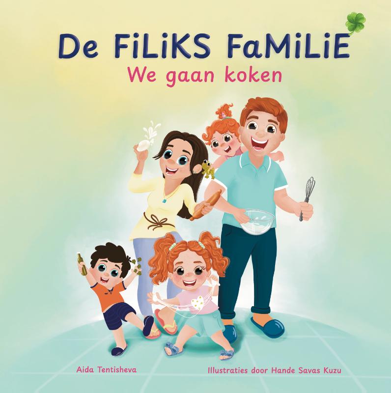 Omslag van De Filiks Familie. We gaan koken