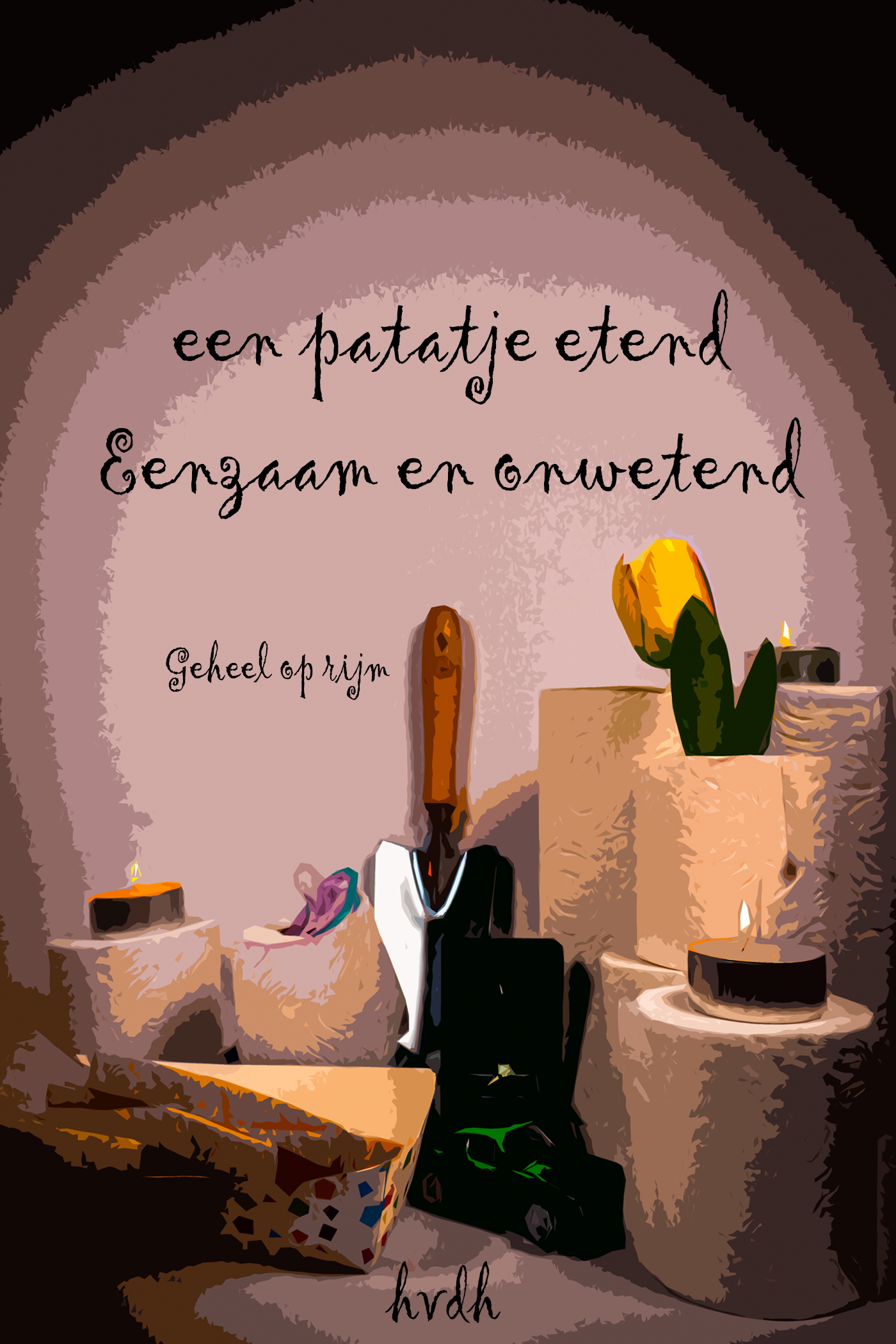 Omslag van Een patatje etend, eenzaam en onwetend