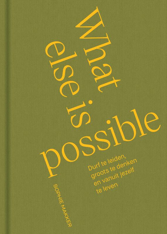 Omslag van What else is possible