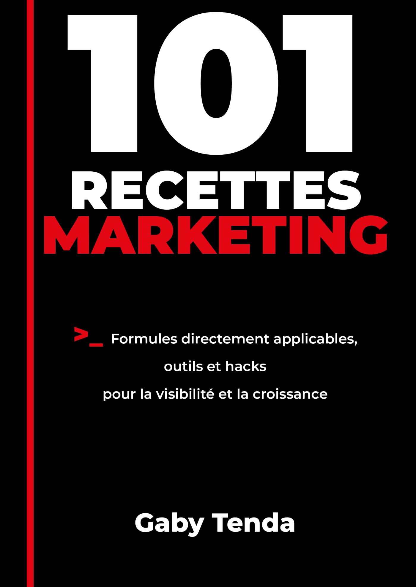 Omslag van 101 Recettes marketing