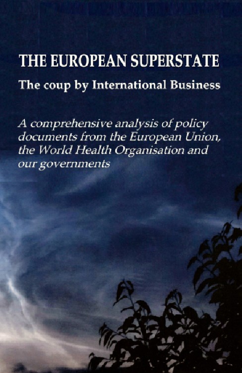 Omslag van THE EUROPEAN SUPERSTATE The coup by international business