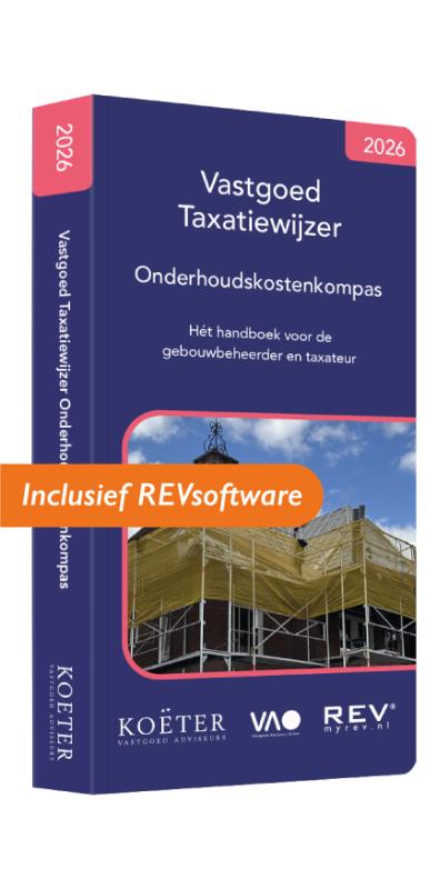 Omslag van Vastgoed Taxatiewijzer Onderhoudskostenkompas 2026