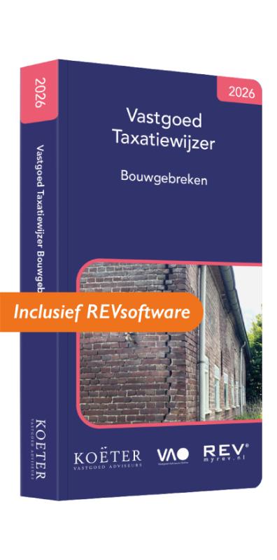 Omslag van Vastgoed taxatiewijzer bouwgebreken 2026