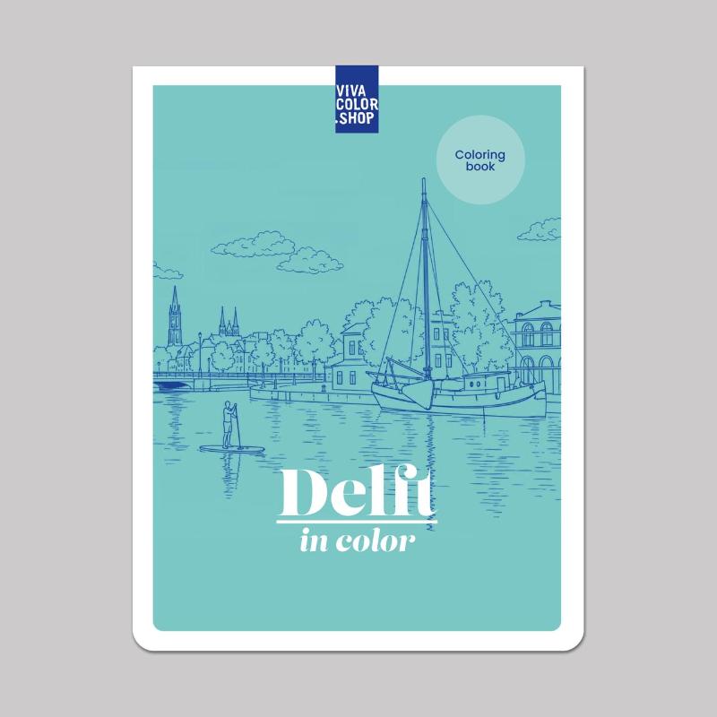 Omslag van Delft in color