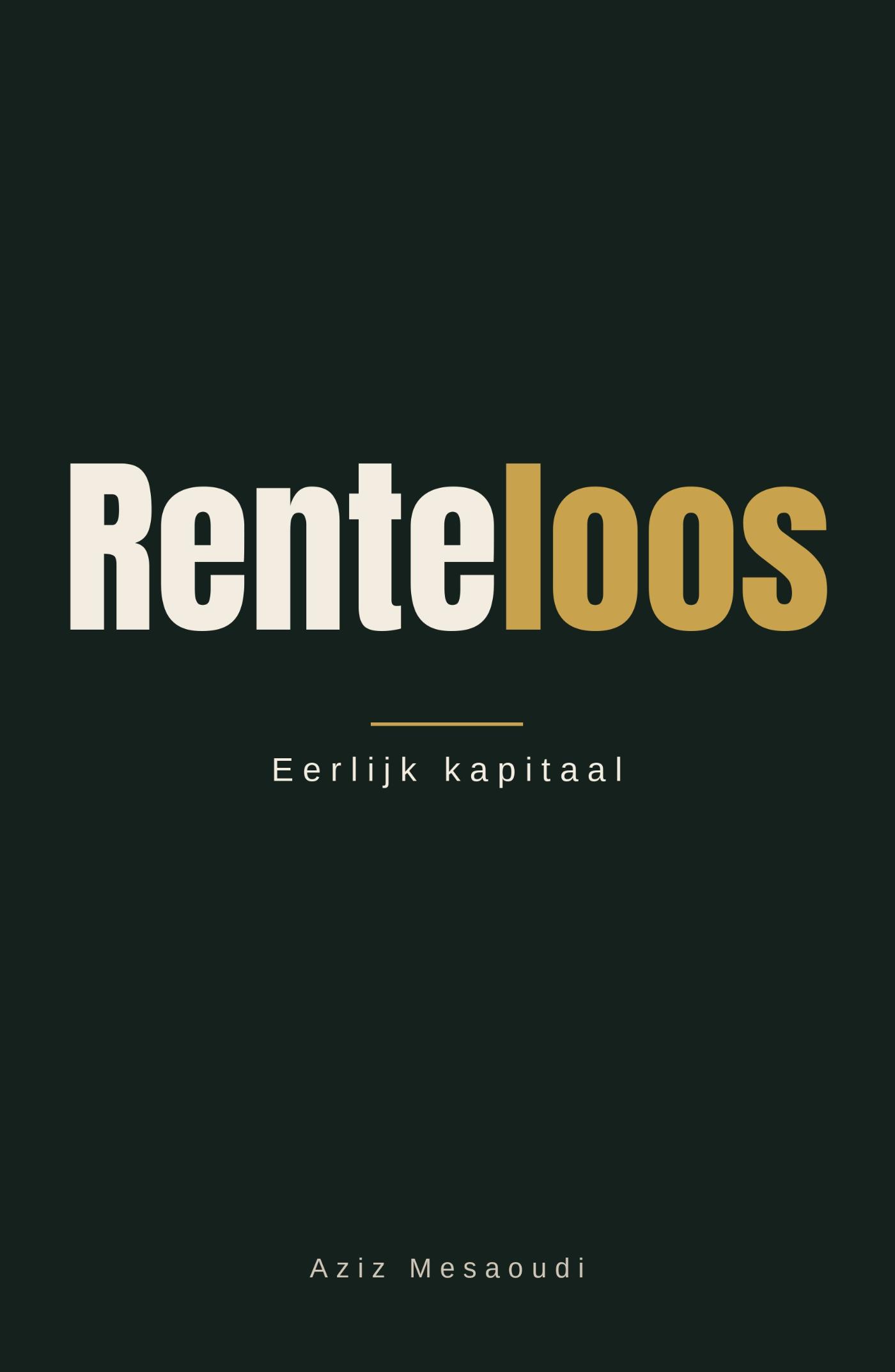 Omslag van Renteloos
