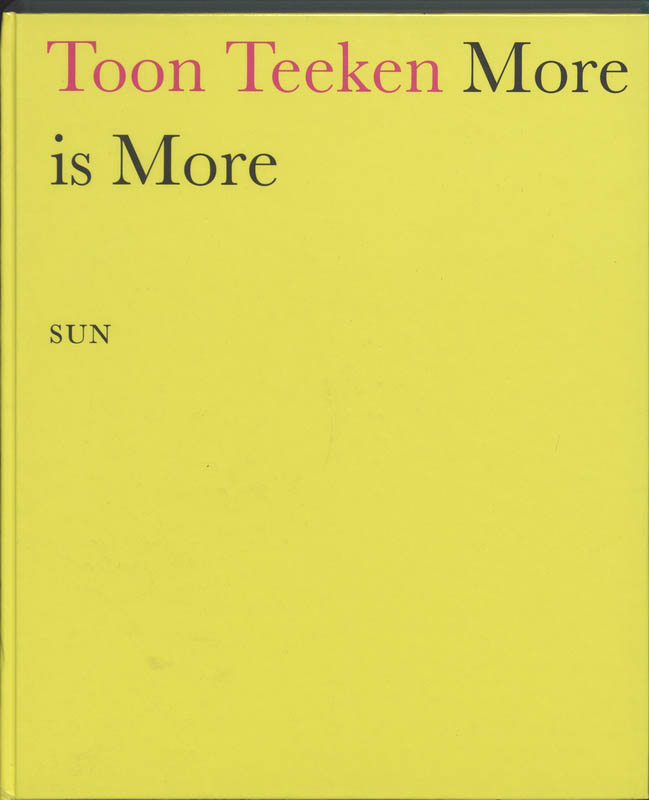 Omslag van Toon Teeken, More is more