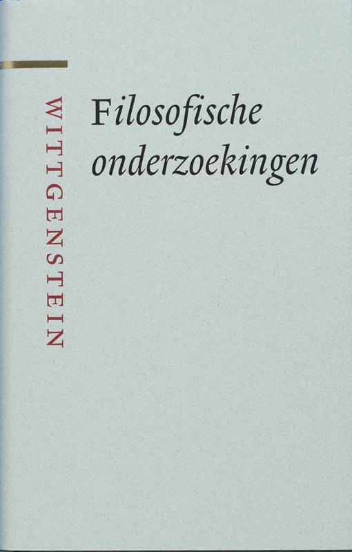 Omslag van Filosofische onderzoekingen