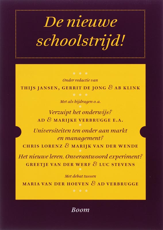 Omslag van De nieuwe schoolstrijd