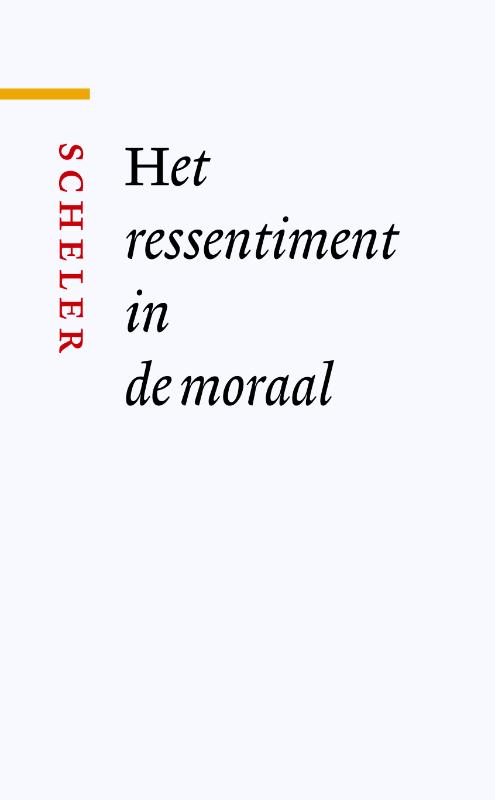 Omslag van Het ressentiment in de moraal