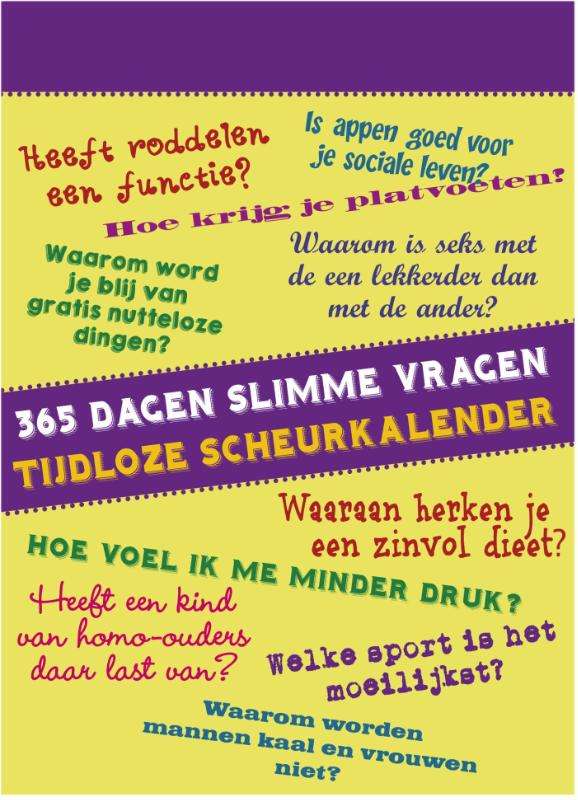 Omslag van 365 Slimme vragen scheurkalender 2018