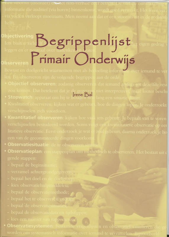 Omslag van Begrippenlijst Primair Onderwijs