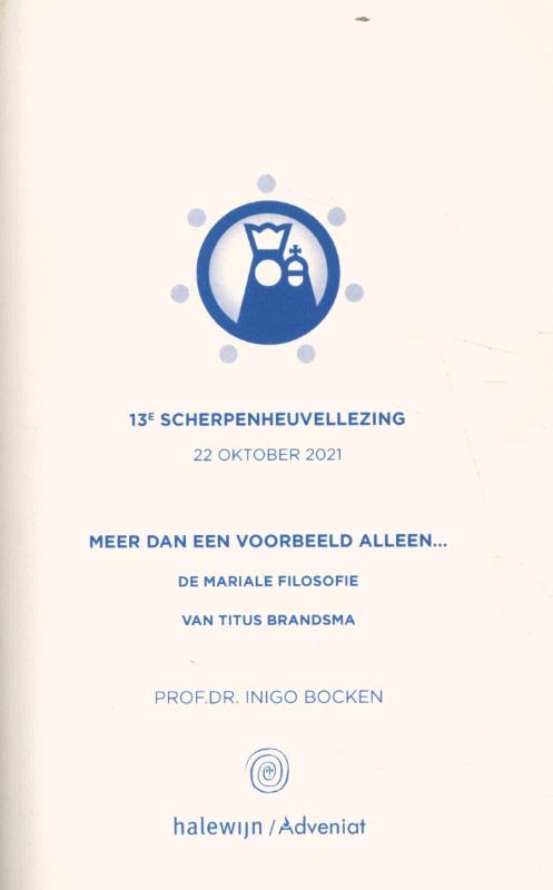 Omslag van Meer dan een voorbeeld alleen. De Mariale filosofie van Titus Brandsma