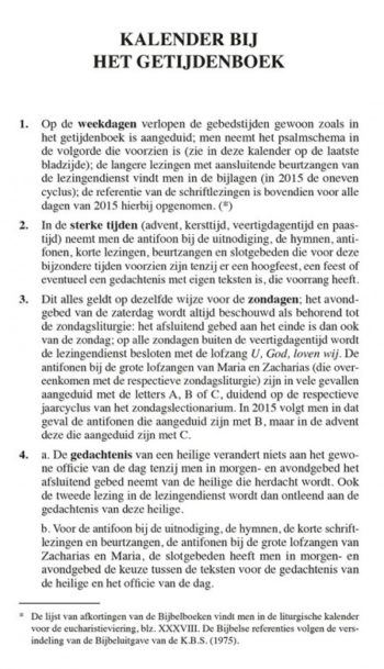 Omslag van Kalender bij het getijdenboek