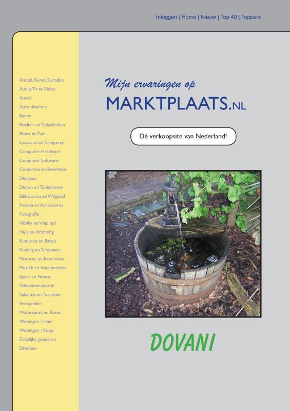 Omslag van Mijn ervaringen op MARKTPLAATS.NL - Dé verkoopsite van Nederland!