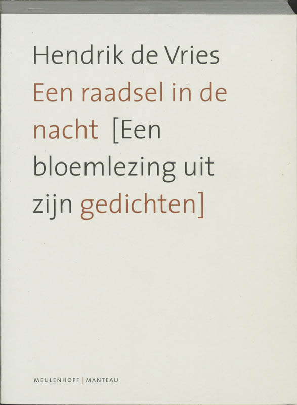 Omslag van Een raadsel in de nacht