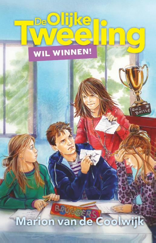 Omslag van De olijke tweeling wil winnen!